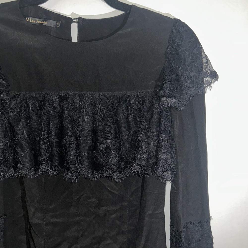 W Les Femmes Babylon  Women's Size 42 Top  Whimsgoth Fairy Flowy Silk‎ Italy